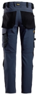 Afbeeldingen van AllroundWork Full Stretch Werkbroek Donker Blauw - Zwart (9504)
