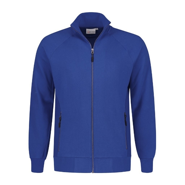 Afbeeldingen van Santino Sweatvest  Ralph Modern Fit koningsblauw