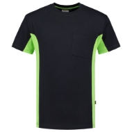 Afbeeldingen van T-Shirt Bicolor Borstzak